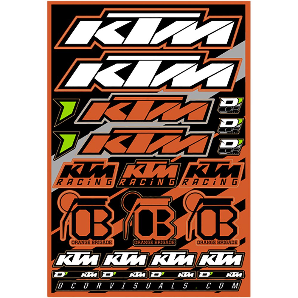 D'Cor Visuals Decal Sheet - KTM 40-30-100
