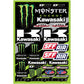 D'COR VISUALS Decal Sheet - Monster Energy - Kawasaki 40-20-116