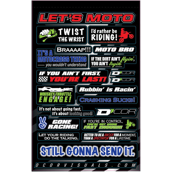 D'Cor Visuals Decal Sheet - MotoTalk 40-90-114