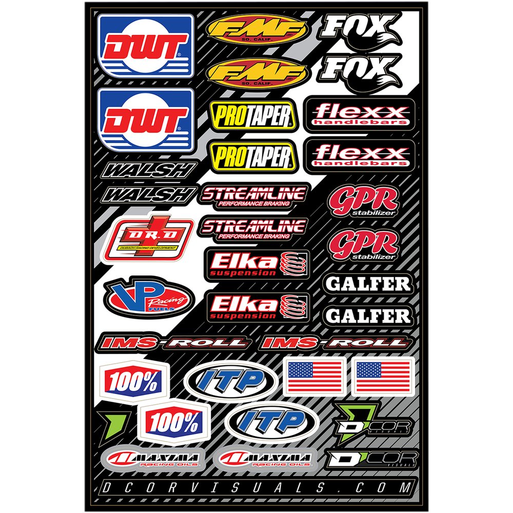 D'COR VISUALS Decal Sheet - Misc. ATV 40-90-107