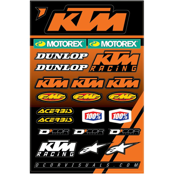 D'Cor Visuals Decal Sheet - KTM Racing 40-30-102