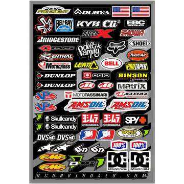 D'COR VISUALS MX Decal Sheet - Misc. Logo 40-90-105