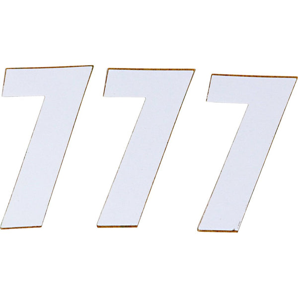 D'Cor Visuals SX Plate Number - #7 - White - 4