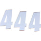D'COR VISUALS SX Plate Number - #4 - White - 4" 45-14-4