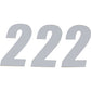 D'COR VISUALS SX Plate Number - #2 - White - 4" 45-14-2