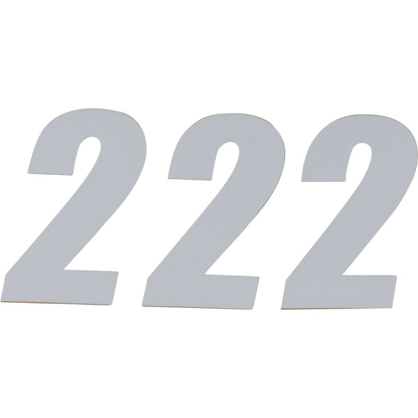 D'Cor Visuals SX Plate Number - #2 - White - 4