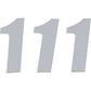 D'Cor Visuals SX Plate Number - #1 - White - 4" 45-14-1