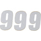 D'COR VISUALS SX Plate Number - #9 - White - 6" 45-16-9