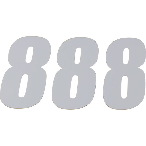 D'Cor Visuals SX Plate Number - #8 - White - 6