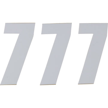 D'COR VISUALS SX Plate Number - #7 - White - 6" 45-16-7
