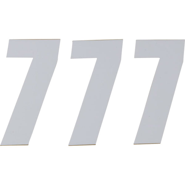 D'Cor Visuals SX Plate Number - #7 - White - 6