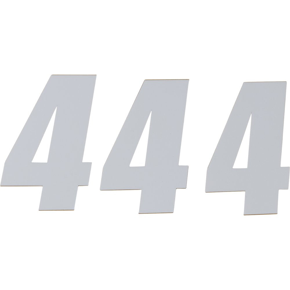D'COR VISUALS SX Plate Number - #4 - White - 6" 45-16-4