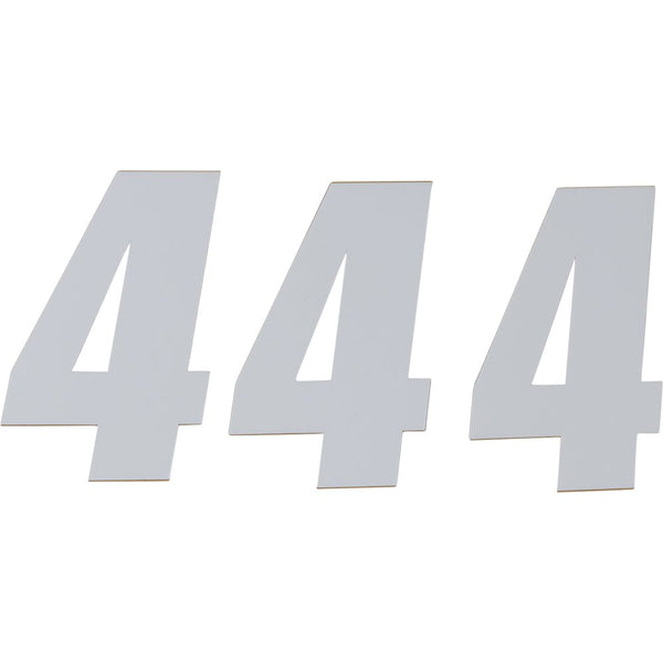 D'Cor Visuals SX Plate Number - #4 - White - 6