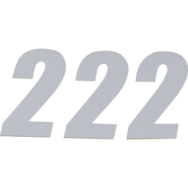 D'Cor Visuals SX Plate Number - #2 - White - 6