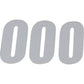 D'COR VISUALS SX Plate Number - #0 - White - 6" 45-16-0