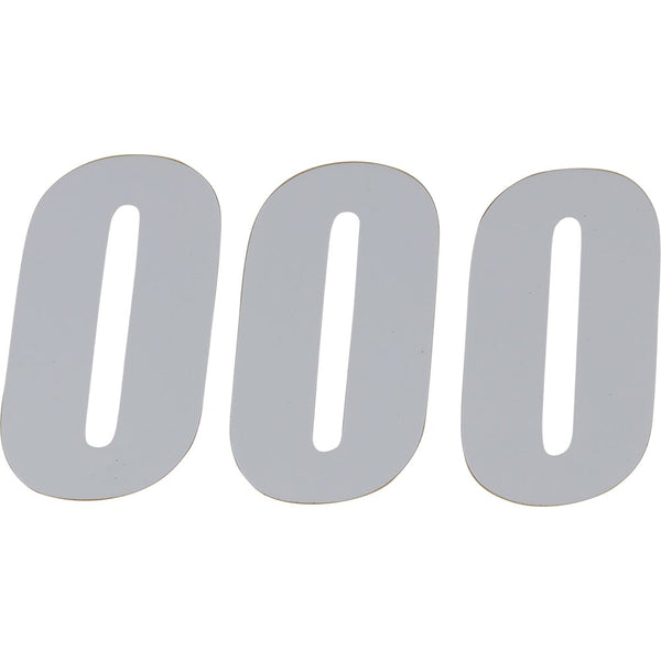 D'Cor Visuals SX Plate Number - #0 - White - 6