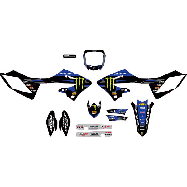 D'Cor Visuals Graphic Kit - '23.5/,24 Monster Energy - Star - Yamaha - YZ 125/250 20-50-264