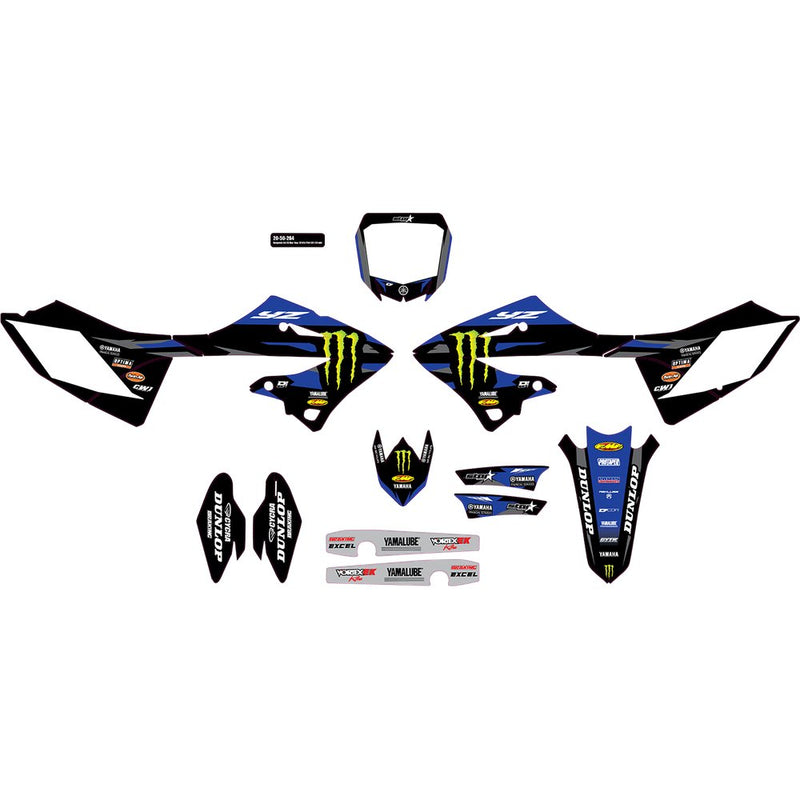 D'Cor Visuals Graphic Kit - '23.5/,24 Monster Energy - Star - Yamaha - YZ 125/250 20-50-264