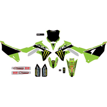 D'COR VISUALS Graphic Kit - '23 Monster Energy - KX 250/F 20-20-663