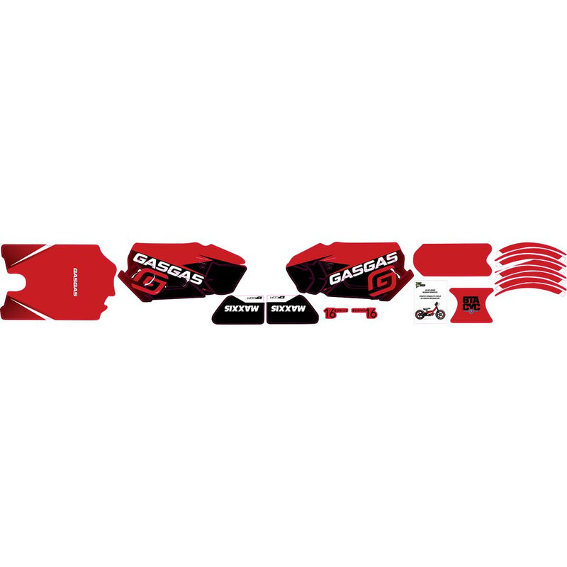 D'Cor Visuals STACYC* Stability Cycle Graphic Kit - 16" - Brushless - GasGas 10-80-209B