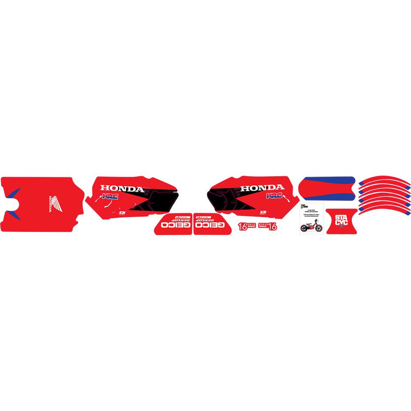D'Cor Visuals STACYC* Stability Cycle Graphic Kit - 16" - Brushless - HRC 10-80-204B