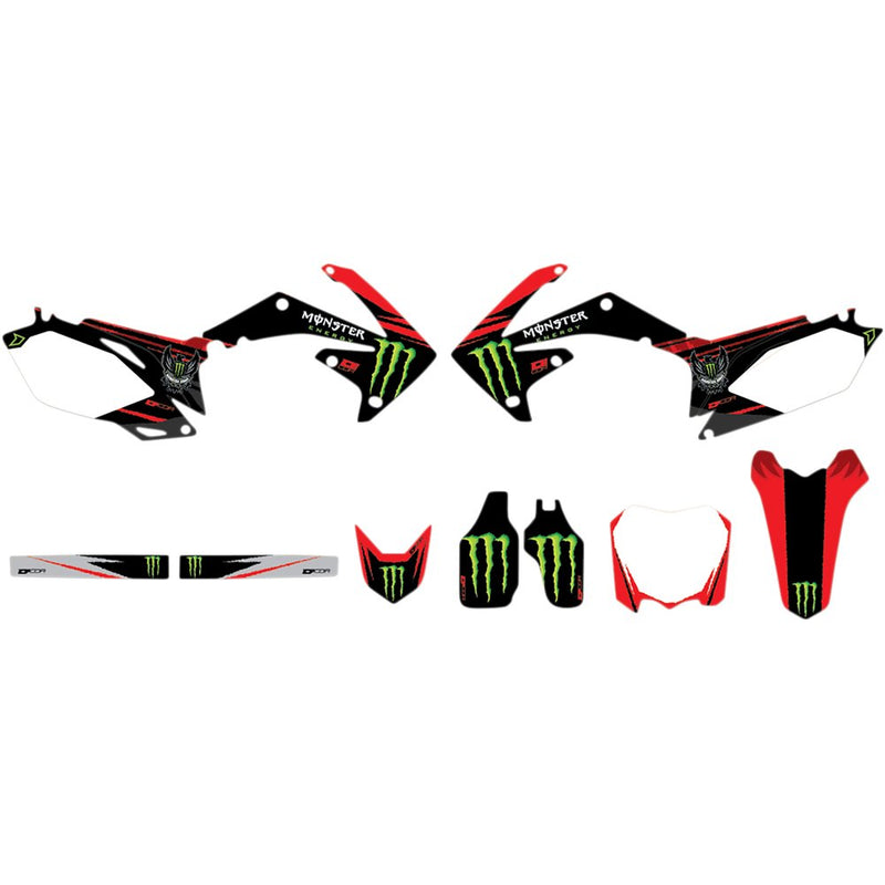 D'Cor Visuals Graphic Kit - Monster Energy - CRF 250/450 '09-'13 20-10-242