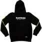 D'Cor Visuals Kawasaki Race Sweatshirt - Black - Medium 85-206-2