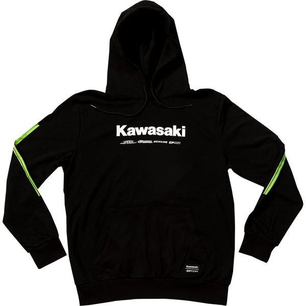 D'Cor Visuals Kawasaki Race Sweatshirt - Black - Medium 85-206-2