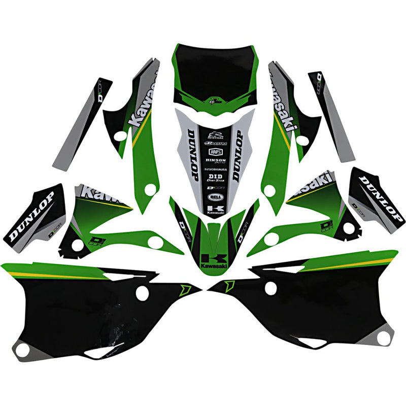 D'Cor Visuals Graphic Kit - Cor 9 Kawasaki - KX 85/100 20-20-102