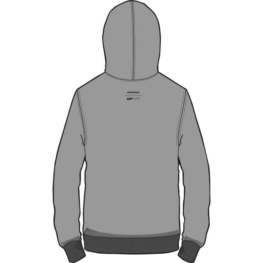 D'COR VISUALS Honda Wing Sweatshirt - Gray - Medium 85-204-2
