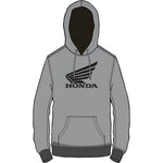 D'Cor Visuals Honda Wing Sweatshirt - Gray - Medium 85-204-2