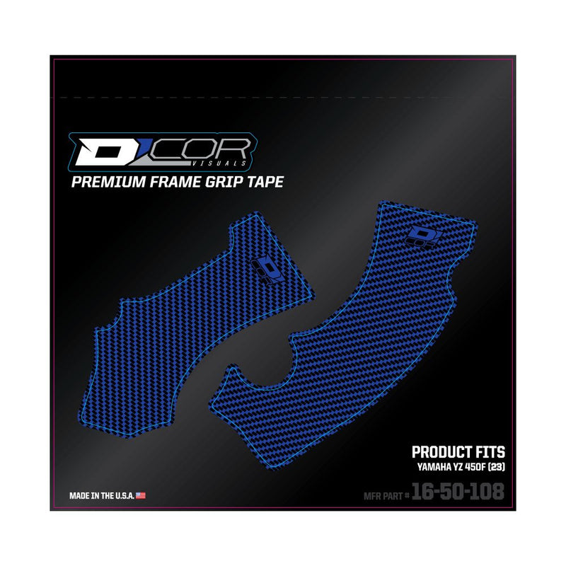 D'Cor Visuals Frame Grip Tape - Blue - Yamaha - YZ 250/450 F 16-50-108