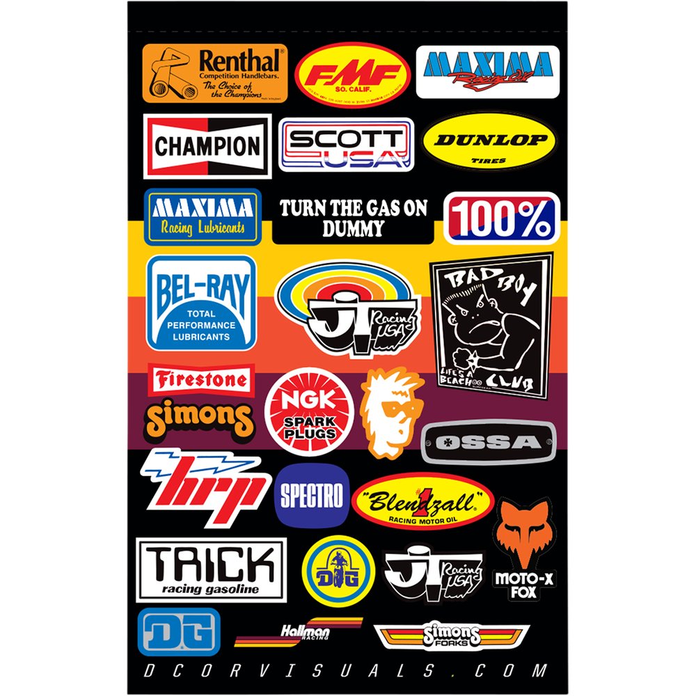 D'COR VISUALS Decal Sheet - Throwback 40-90-122