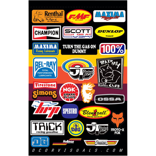 D'Cor Visuals Decal Sheet - Throwback 40-90-122