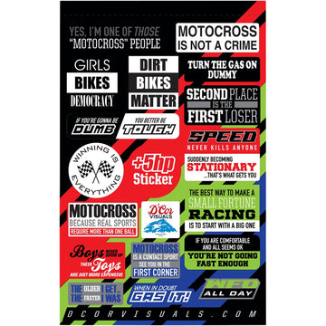 D'COR VISUALS Talk Decal Sheet - Moto Talk 40-90-121