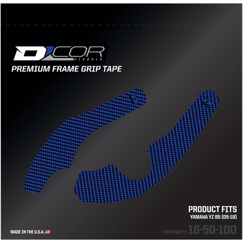 D'Cor Visuals Frame Grip Tape - Blue - Yamaha - YZ 85 16-50-100