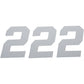 D'COR VISUALS Race Number Plate - #2 - White - 4" 45-34-2