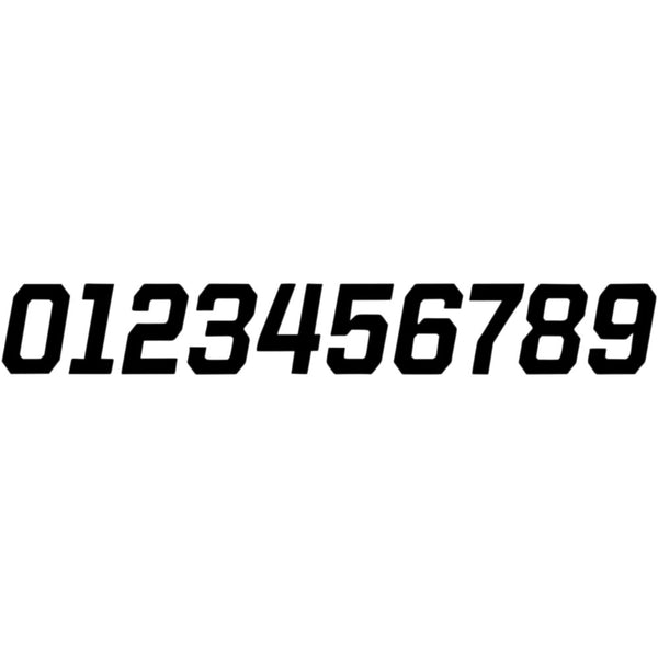 D'Cor Visuals Race Number Plate - #8 - Black - 4