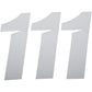 D'COR VISUALS Slash Number Plate - #1 - White - 7" 45-32-1