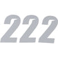 D'Cor Visuals Slash Number Plate - #2 - White - 6" 45-30-2