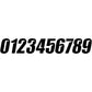 D'COR VISUALS Slash Number Plate - #9 - Black - 4" 45-27-9