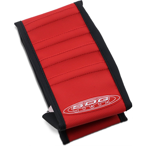 SDG Pleated Seat Cover - Red Top/Black Sides 96347RK