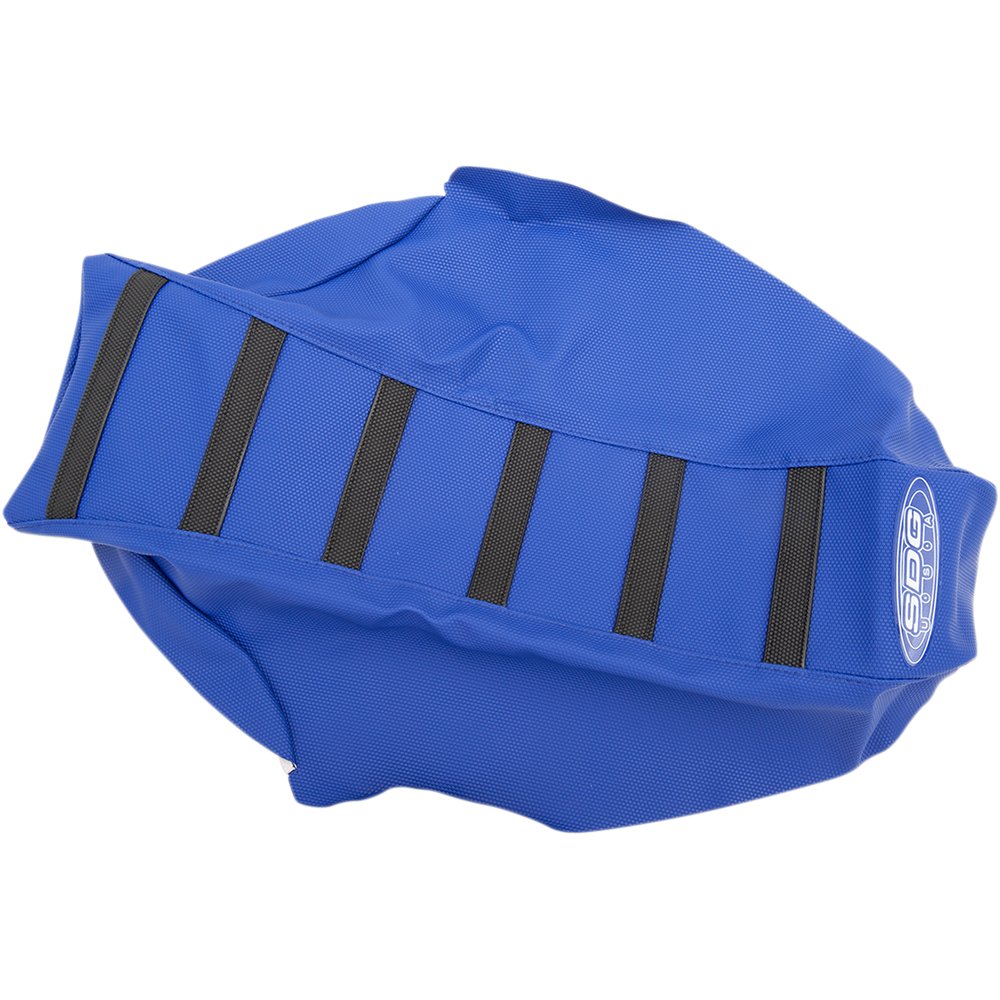 SDG 6-Ribbed Seat Cover - Black Ribs/Blue Top/Blue Sides 95945KBB