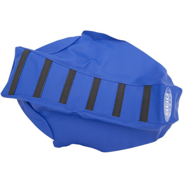 SDG 6-Ribbed Seat Cover - Black Ribs/Blue Top/Blue Sides 95945KBB