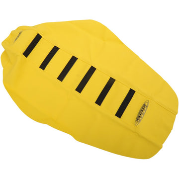 SDG 6-Ribbed Seat Cover - Black Ribs/Yellow Top/Yellow Sides 95906KYY