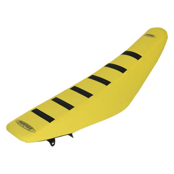 SDG 6-Ribbed Seat Cover - Black Ribs/Yellow Top/Yellow Sides 95925KYY