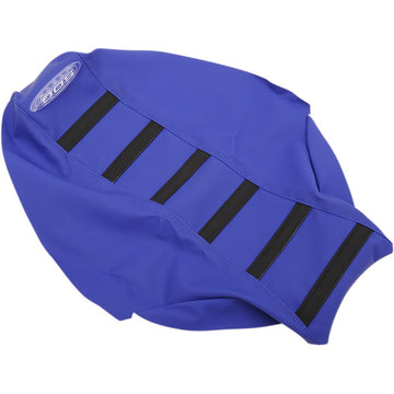 SDG 6-Ribbed Seat Cover - Black Ribs/Blue Top/Blue Sides 95938KBB