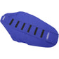 SDG 6-Ribbed Seat Cover - Black Ribs/Blue Top/Blue Sides 95910KBB
