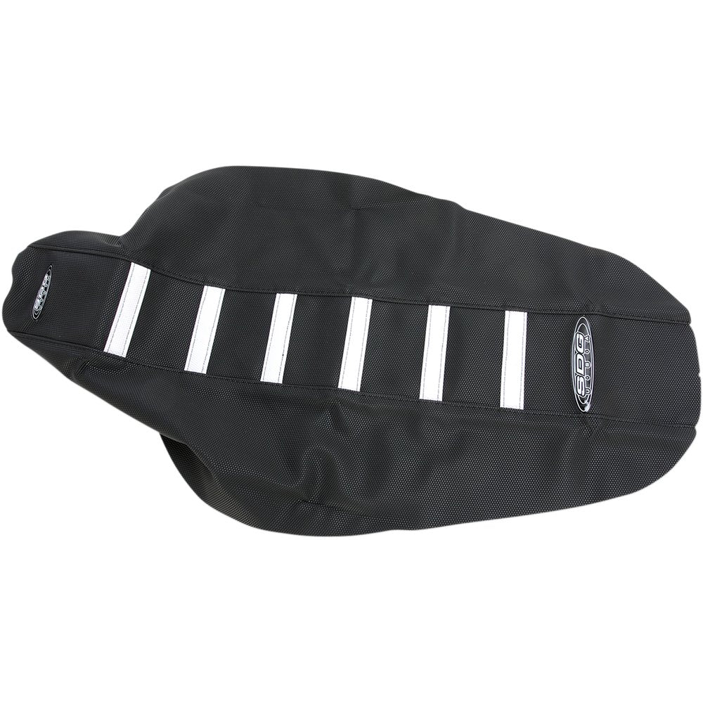 SDG 6-Ribbed Seat Cover - Black Ribs/Red Top/Black Sides 95943KRK