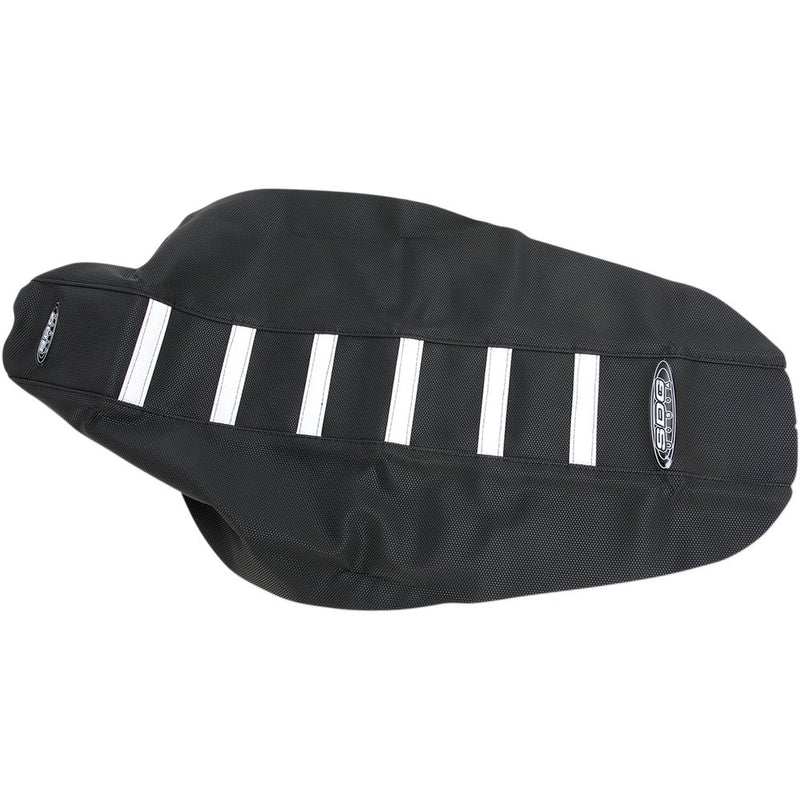SDG 6-Ribbed Seat Cover - Black Ribs/Red Top/Black Sides 95943KRK